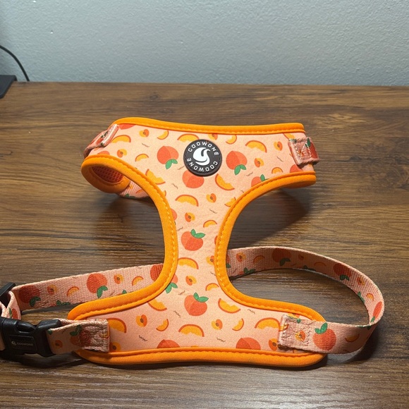 Coowone Other - Orange Peaches Fruit Pattern Dog Harness
